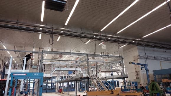 Ausbau der Dacharbeitsstände