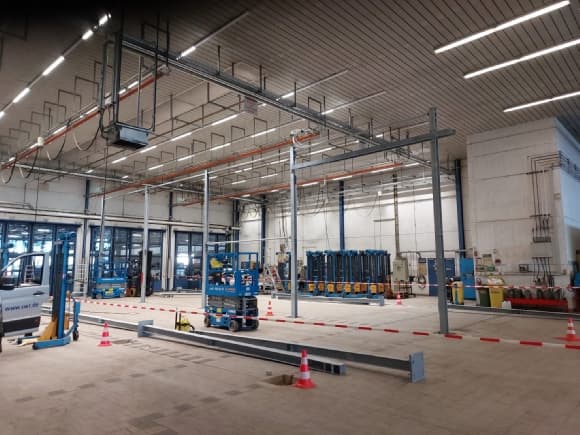 Ausbau der Dacharbeitsstände