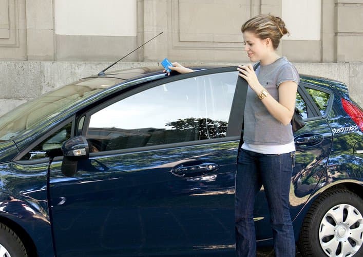 Carsharing stadtmobil Frau 