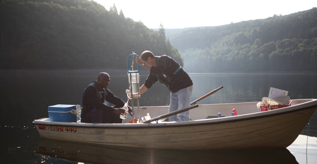 Magazin Bild Probenahme Riveristalsperre