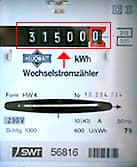 Ein Bild, das darstellt, wo der Zählerstand für den Strom abgelesen wird