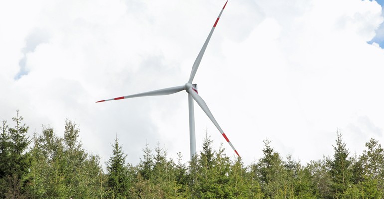 Bild: Offizieller Start für unser neues SWT-Windkraftwerk in der Schneifel